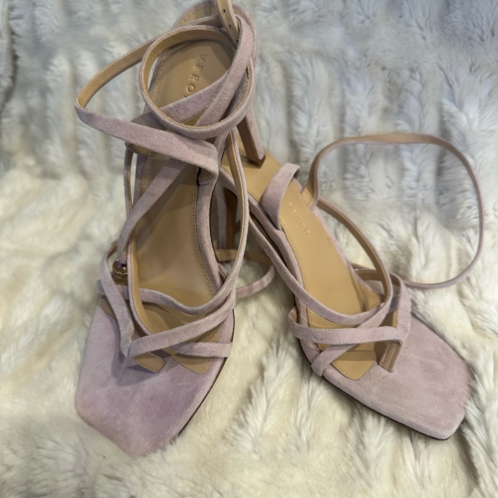 Veronica Beard Women's Strappy Sandals in Light Purple/ Lilac